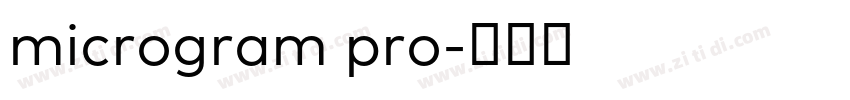 microgram pro字体转换